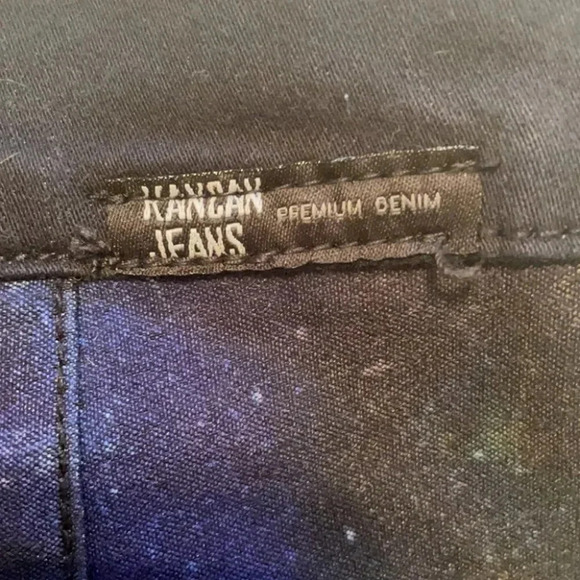 Kancan Jeans KC1369 Galaxy Solar System Print Skinny Size11 Rare Limited Edition - Picture 11 of 12